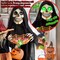 Halloween Hanging Animated Skeleton Ghost Decoration with Sound